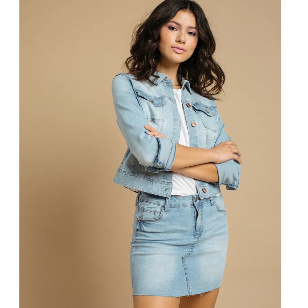 Celebrity Pink Denim mini skirt